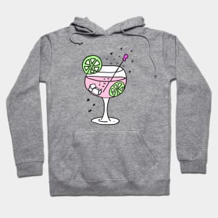 Pink Gin and Ice Cubes Hoodie